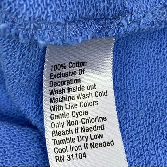 Crown & Ivy Elephant Raw Edge Tunic Shirt Periwinkle Blue Medium - Picture 15 of 15